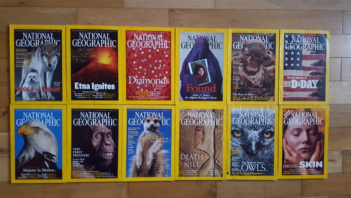 National Geographic magazines x 400 from early 20th century to 2009