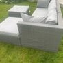 patio sofa, footstool, cushions & cover Image 5