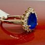 Diamond LUXURIANT Premium Vietnamese Cobalt Blue Spinel and Lab Grown Diamond Ring Image 6