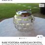 vintage glass sugar bowl with integrated thongs Image 8