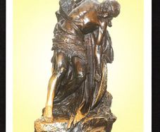 2010 Ireland Stampa Exhibition Card Showing Cuchulain statute (Oliver Sheppard RHA 1865-1941) on Front.