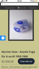 murano vase