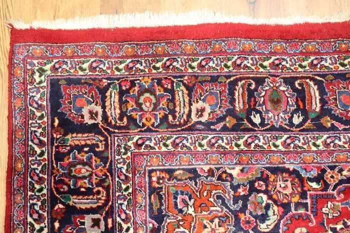 P.ersian Mashad Rug 'Signed' 345x248cm (MESH)