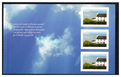 2011 Ireland Renewable Energy Technologies Commemorative Stamp Booklet Pane featuring SolarMint Never Hinged (MNH). Hibernian HP210