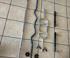 Full Weightlifting Bars Collection, Hammer Tricep, Ez Curl Bar, Barbell And Dumbbells!