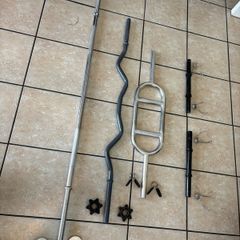 Full Weightlifting Bars Collection, Hammer Tricep, Ez Curl Bar, Barbell And Dumbbells!