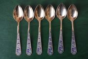 6 silver teaspoons