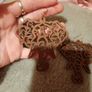 boho wooden elephant head earrings Image 2