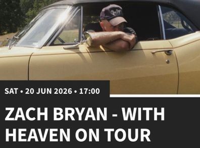 Zach Bryan Cork 4 tickets
