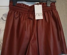 Zara faux leather shorts brand new with tags Postage included