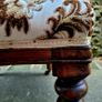 Antique mahogany/damask tub chair Image 2