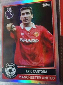 Eric Cantona Retro Threads 1993/94 Topps Manchester United Card