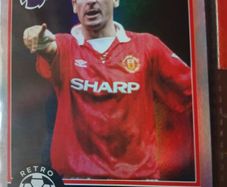 Eric Cantona Retro Threads 1993/94 Topps Manchester United Card