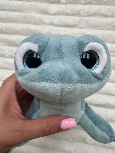 TY Frozen 2 Plush Sparkle BRUNI The Fire Spirit Salamander NOT Working Damaged eyes Used  Please look at the pictures