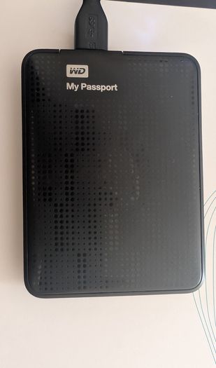 WD My Passport 500GB Portable External Hard Drive - Low Power Hours!