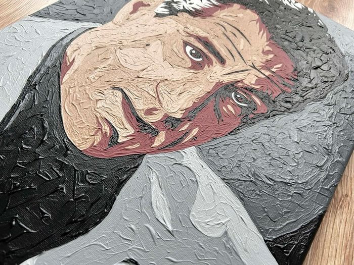Robert De Niro portrait painting canvas art movie icon