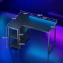 L Shaped Gaming Desk, 100x70 cm Computer Desk Image 2