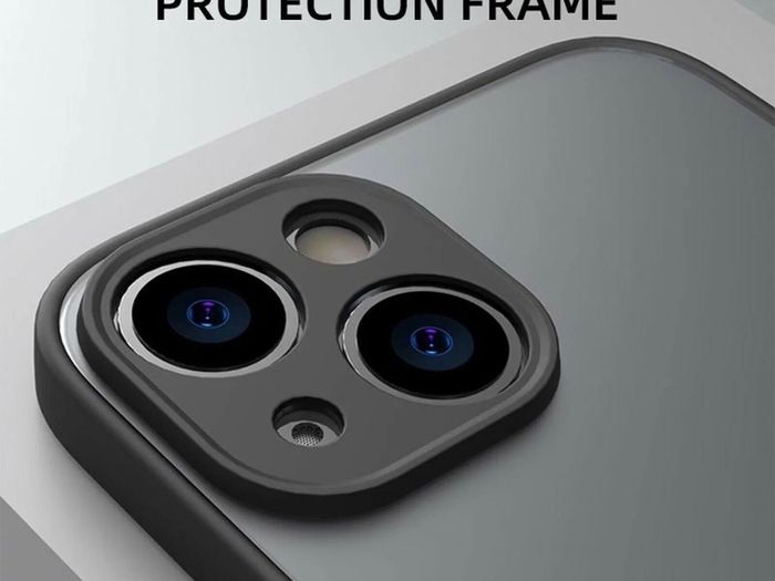 Smoke Silicone Case For iPhone 13 PRO MAX Cover with Camera Protector