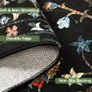Traditional Living Room Rug, Large Black Rug for Bedroom, 160 x 230 cm, Soft Short Pile Vintage Floral Area Rug, Machine Washable Kitchen Carpet with Non-Slip Backing Image 9