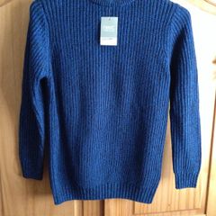 BNWT...Next Boys Cotton Jumper in Royal Blue/Navy (9-10yrs)