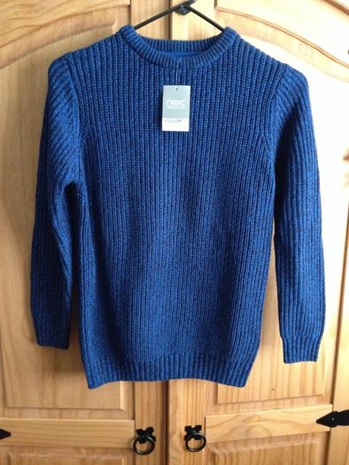 BNWT...Next Boys Cotton Jumper in Royal Blue/Navy (9-10yrs)