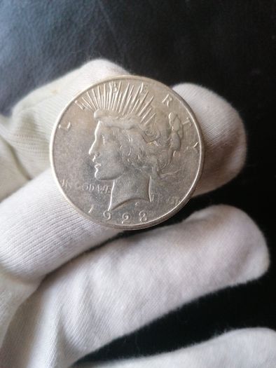 1923 US Silver Peace Dollar Coin