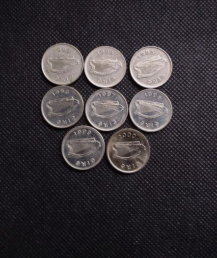 Ireland/Eire : 10p Decimal Coins - Small Size , Full Coin Set - Circulated