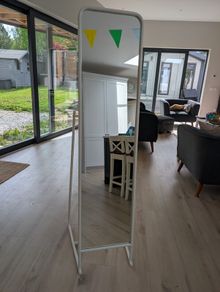 ikea white standing mirror