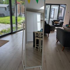 ikea white standing mirror