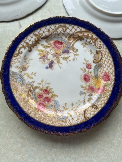 Antique 19th C5 Side Plates & 4Saucers p