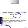 Laneige hydro uv defence ex sunscreen protection solaire spf 50 20ml 5e Bouncy cream 25g  9e. All for 26e (no white cast suncream) Image 7