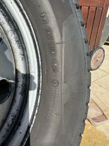 4x 15" Genuine Steel Wheels with tyres & hubcaps