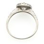 Vintage 925 Sterling Silver Cubic Zirconia Halo Cluster Ring Image 7
