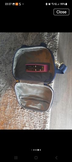 Navy hardcase travel bag