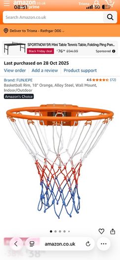 Basket ball hoop