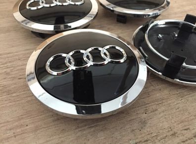 4 x Audi Alloy Wheel Centre Caps 69mm