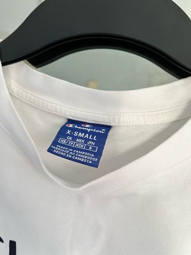 Champion White Cropped T-Shirt Size XS