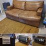 Laura Ashley Leather sofa bed Image 2