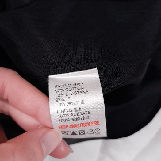 Reiss Black Button Front Gathered High Waisted Flared Mini Skirt 6UK/34EU