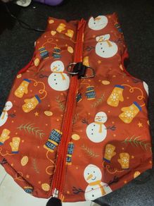 Christmas dog jacket