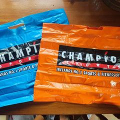 Old Champion sports bags