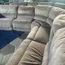 Beige corner recliner manual recliner sofa Image 5
