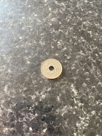 1931 French 5 Centimes