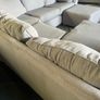 Grey corner sofa set couch Image 7