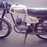 Vintage Motorbike Silver Key Chain Image 5