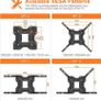 TV Wall Bracket, TV Mount for 26-55 inch Screens, Swivel TV Wall Bracket for Flat & Curved TV up to 30KG, Tilt (FREE POSTAGE) Image 2