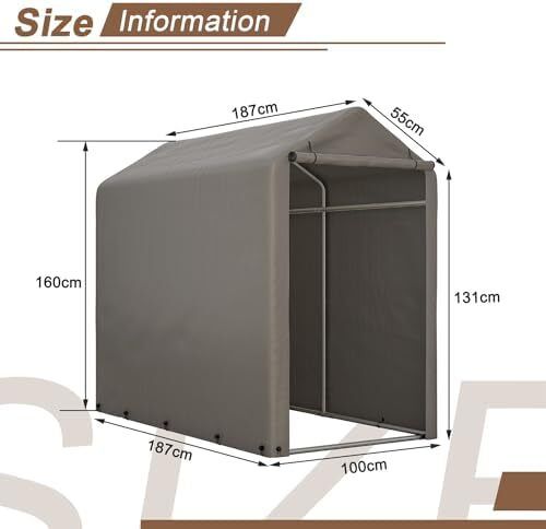 Garden Waterproof Anti-UV Bike Storage Tent Bicycle Motorcycle Shed Shelter