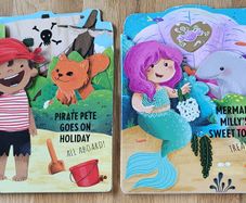 Pirate and Mermaid books X  2 for 7 euro