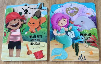 Pirate and Mermaid books X  2 for 7 euro