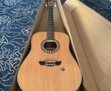 Solid Spruce Dreadnought Harley Benton Custom Line Cld10s Acoustic Guitar